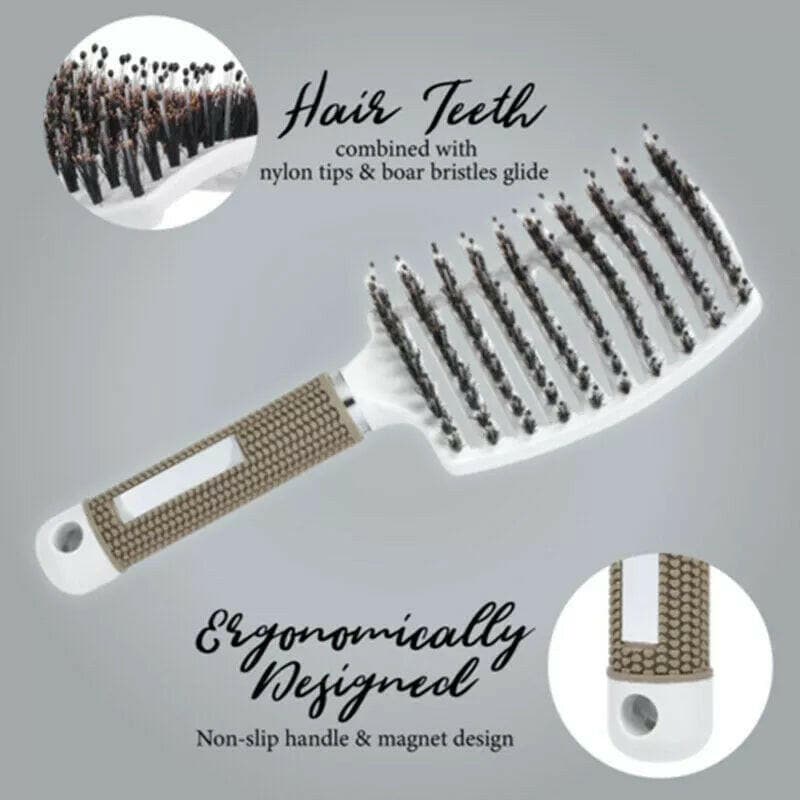 DETANGLER BRISTLE NYLON HAIRBRUSH 🔥BUY 1 GET 1 FREE LAST DAY🔥