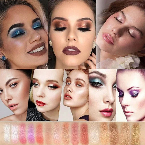 🔥LAST DAY 49% OFF✨10 Colors Sparkle Shimmer Eyeshadow Palette