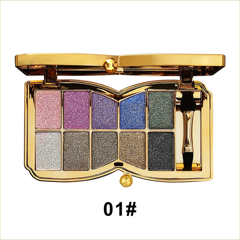 🔥LAST DAY 49% OFF✨10 Colors Sparkle Shimmer Eyeshadow Palette