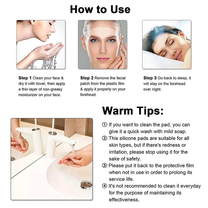 Anti-Wrinkle Reusable Silicone Patches