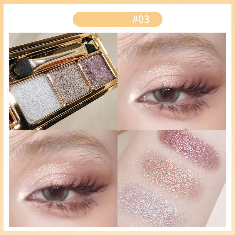 Retro trend tri-color eyeshadow