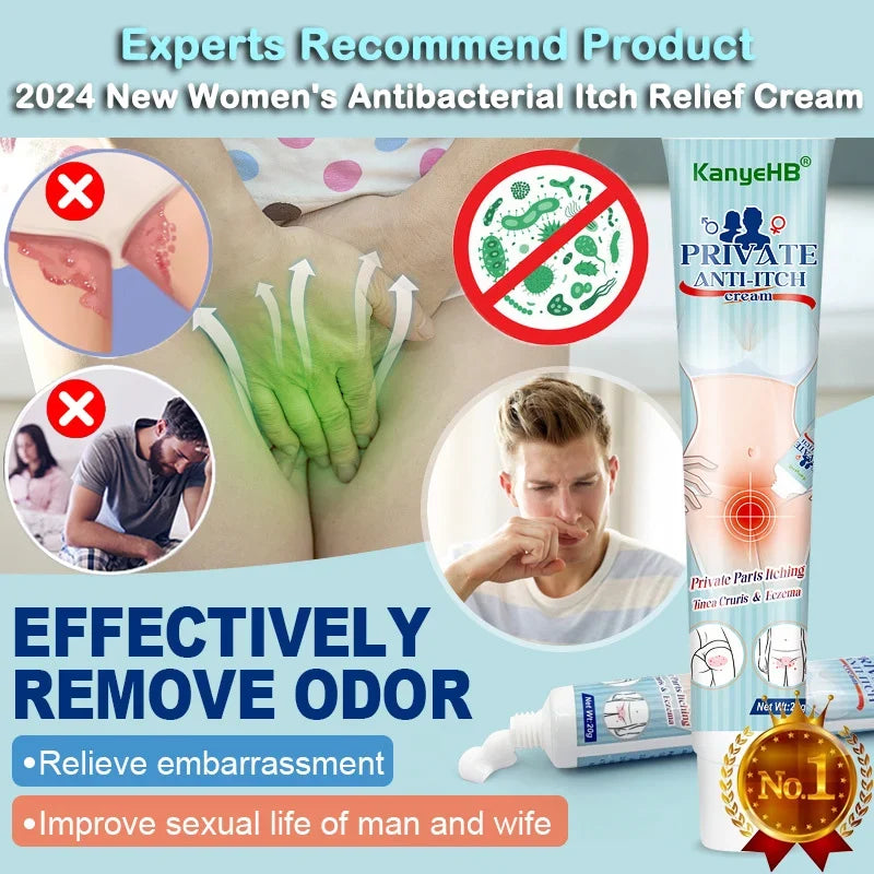 💥2024 Experts Recommend Product - New Upgraded Formula - Women's Antibacterial Itch Relief Cream【Permanent solution with no recurrence】