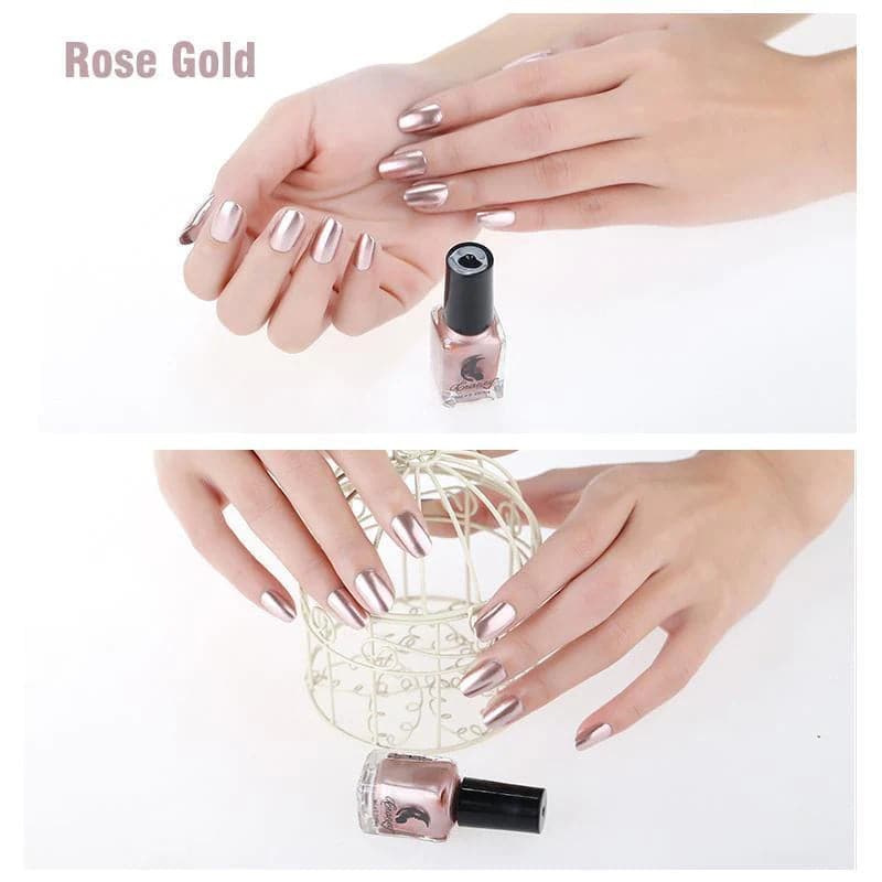 2024 GLAMOROUS METALLIC MIRROR NAIL POLISH