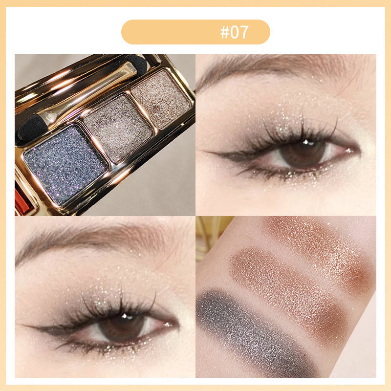 Retro trend tri-color eyeshadow