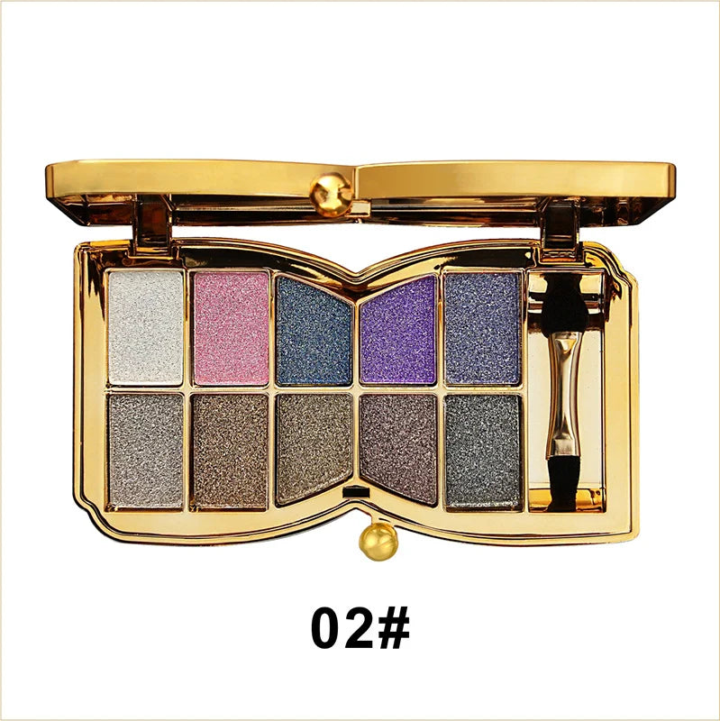 🔥LAST DAY 49% OFF✨10 Colors Sparkle Shimmer Eyeshadow Palette