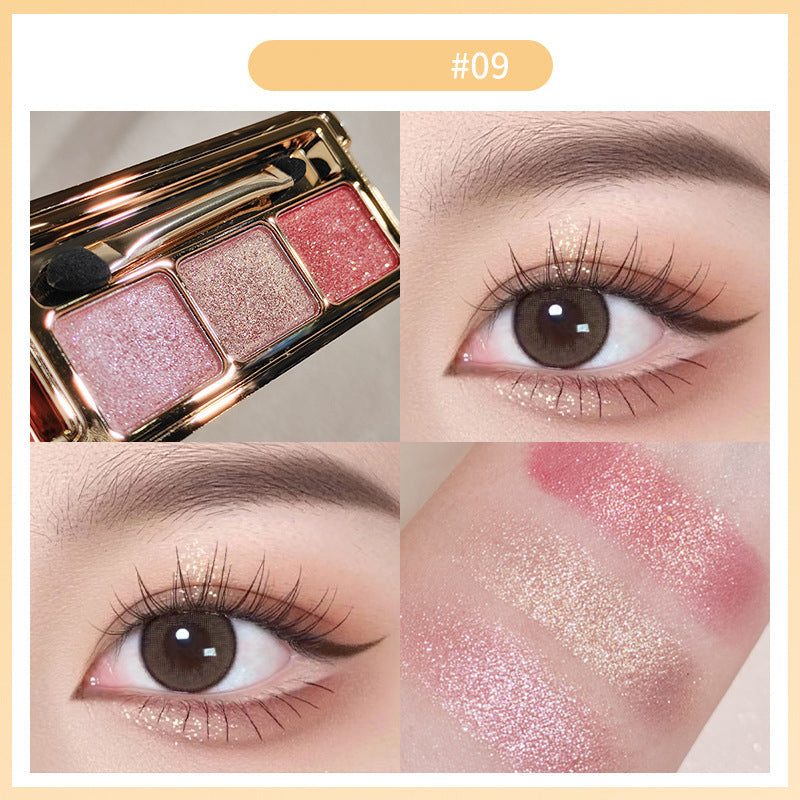 Retro trend tri-color eyeshadow