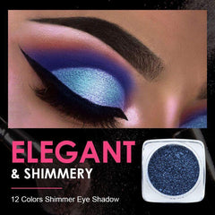 12 Colors Shimmer Eye Shadow