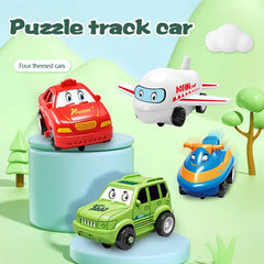 🔥Hot Sale 49% Off🚀Children's Educational Puzzle Track Car Play Set🚗