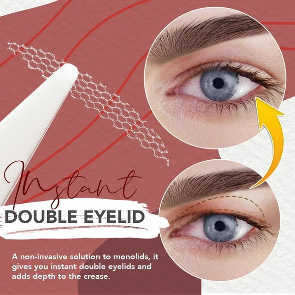 🏆LAST DAY-60%OFF🔥New Glue-Free Ultra Natural Invisible Double Eyelid Sticker