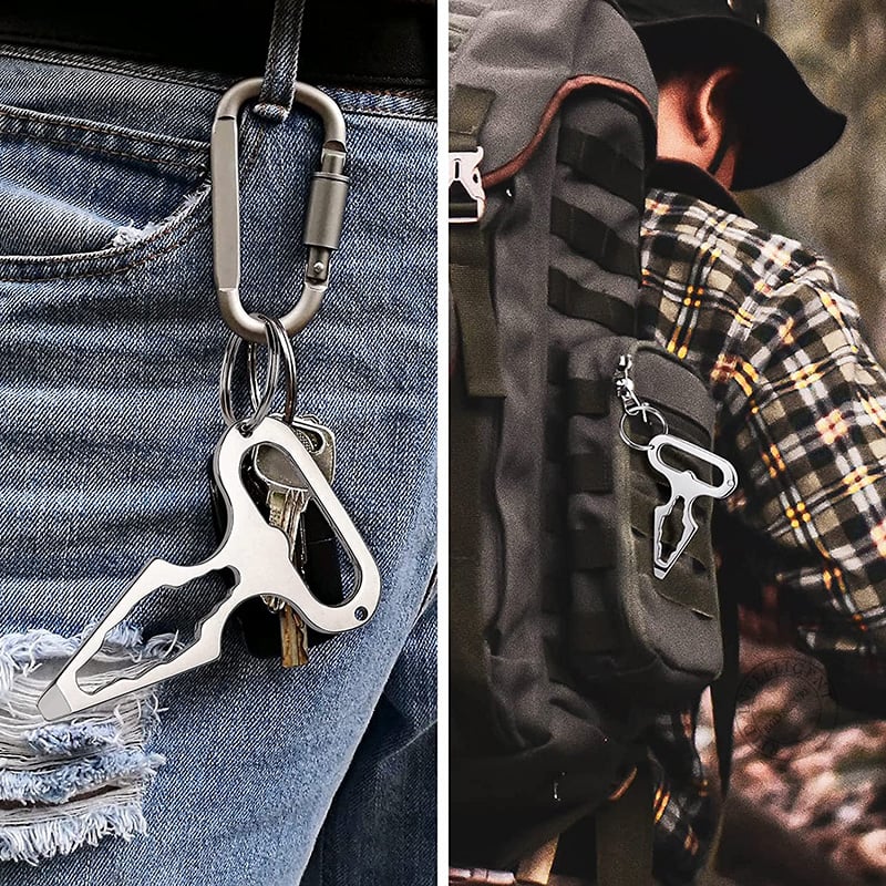 (🔥FACTORY OUTLET-49% OFF) Outdoor Multifunctional Keychain