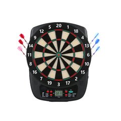 Soft Tip Electronic Dart Board, Dartboard Set 40 Games, 427 Variants Digital Electric Dart Boards with Colorful LED, 6 Darts, 100 Tips, Power Adapter