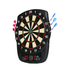 Soft Tip Electronic Dart Board, Dartboard Set 40 Games, 427 Variants Digital Electric Dart Boards with Colorful LED, 6 Darts, 100 Tips, Power Adapter