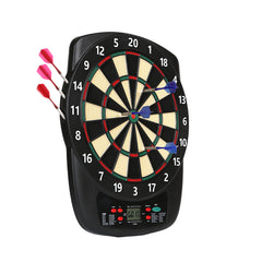 Soft Tip Electronic Dart Board, Dartboard Set 40 Games, 427 Variants Digital Electric Dart Boards with Colorful LED, 6 Darts, 100 Tips, Power Adapter