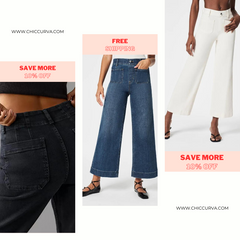 👖Tummy Control Cropped Wide-Leg Jeans ⭐ 2024 Best Selling Jeans