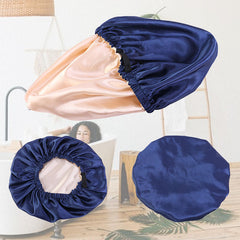 [Best Gift] Women's Double Layer Satin Cap For Makeup And Sleeping