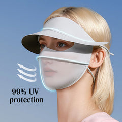 Ice Silk Vinyl Full Face Sunscreen Mask