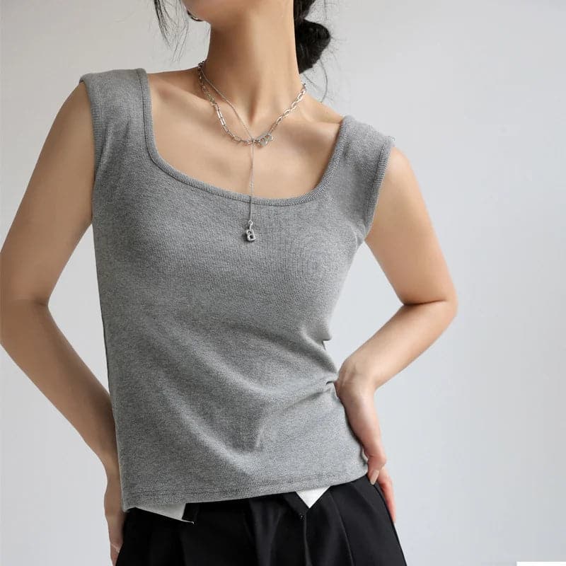 Ribbed Knit Tank Top 【Buy 1 Free 1】