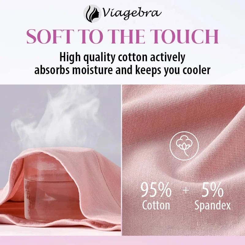 PAY 1 GET 3(3packs)🌸Women's Large Size High Waist Cotton Graphene Crotch Antibacterial Panties