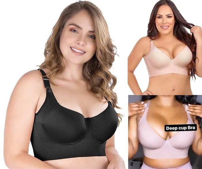 🎉Fashion Deep Cup Bra🔥Bra with shapewear incorporated (Promotion 50% OFF)