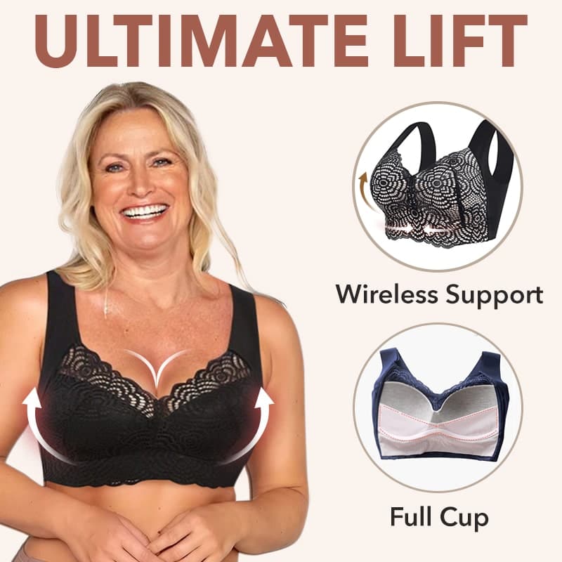 Ultimate Lift Stretch Full Figure Seamless Lace Cut Out Bra