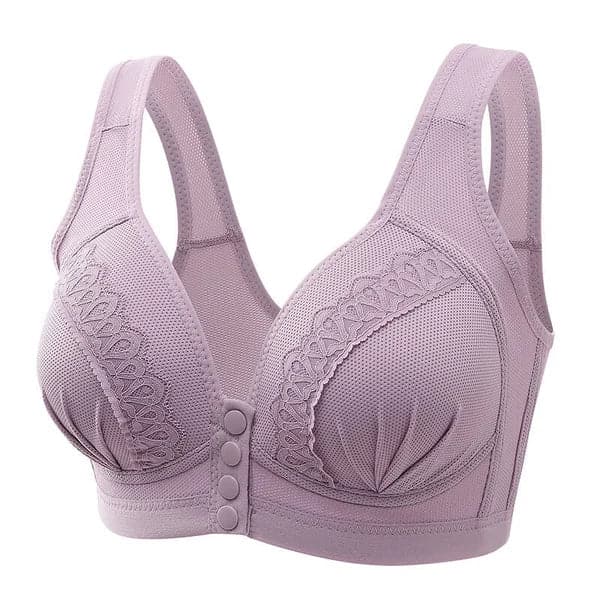 🥰BUY 1 GET 1 FREE🥰-2023 Front Button Breathable Skin-Friendly Cotton Bra