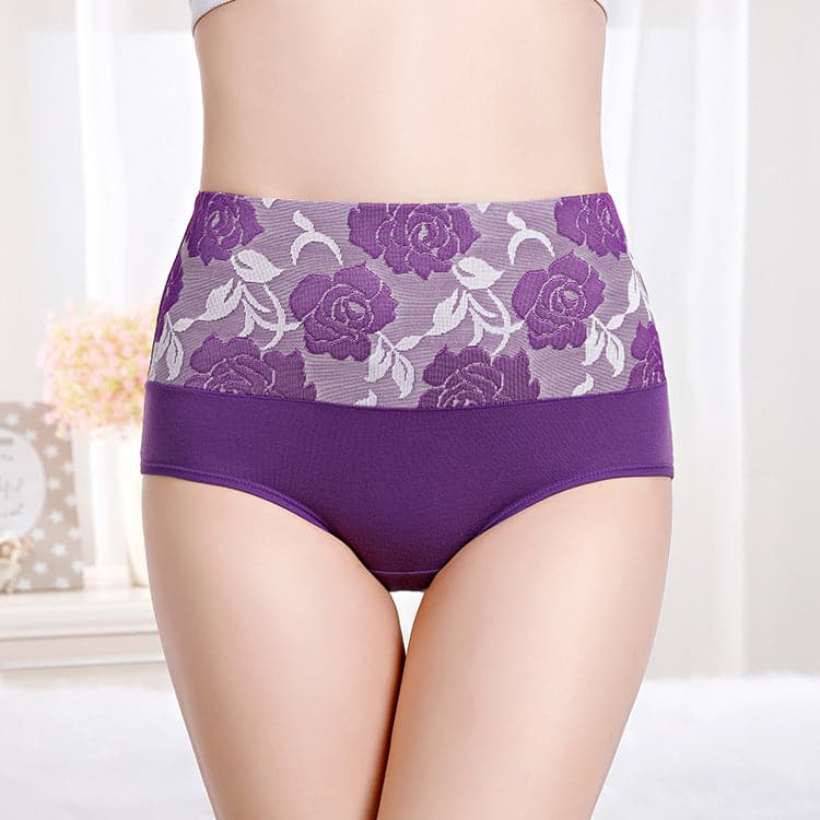 ✨LAST DAY BUY 5 GET 5 FREE✨Cotton High Waist Abdominal Slimming Hygroscopic Antibacterial Underwear