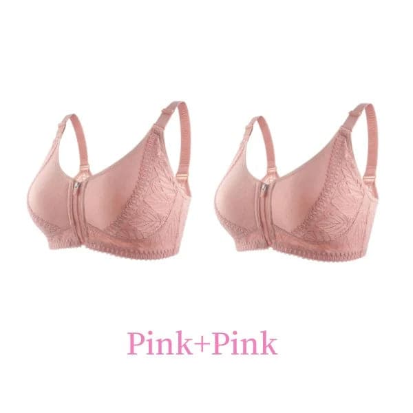 😍Buy 1 Get 1 Free Today🔥Front Zipper Full Cup Lift Bra