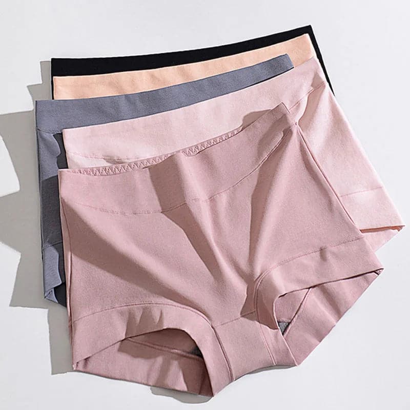 PAY 1 GET 3(3packs)🌸Women's Large Size High Waist Cotton Graphene Crotch Antibacterial Panties