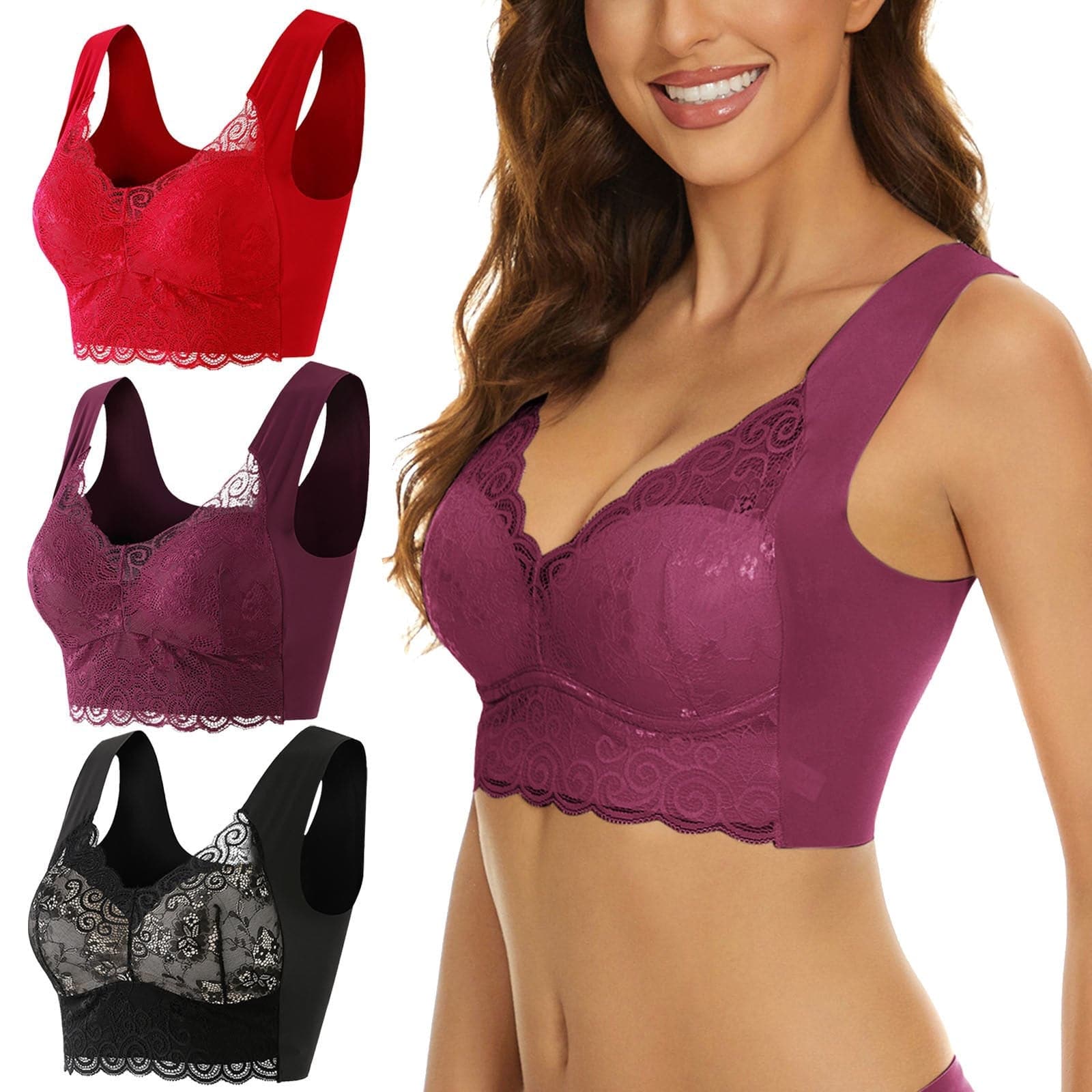 Healthfit™ Tourmaline Lymphatic Detoxification Shaping and Powerful Lifting & Breast Enhancement Bra