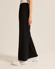 WOMEN'S EFFORTLESS TAILORED WIDE LEG PANTS