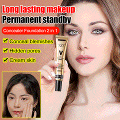 YZS Glitter Moisturizing Concealer Liquid Foundation