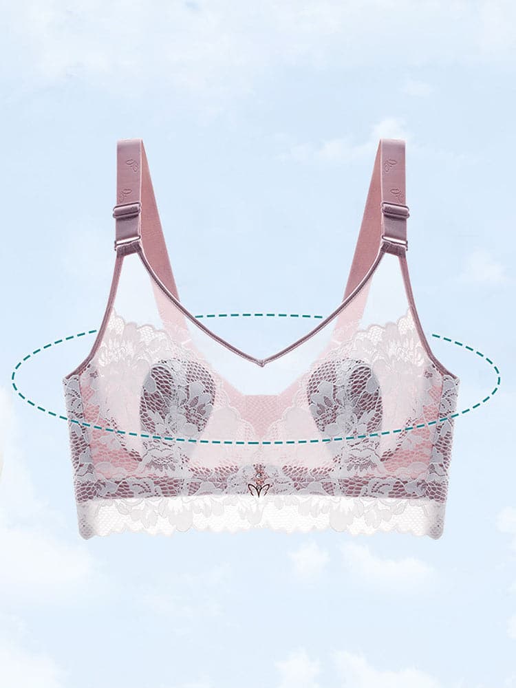 Breathable Lace Rabbit Ear Minimizer Bras