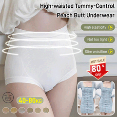 High Waisted Tummy Tightening Peach Buttocks Lightly Shaped Women's Panties