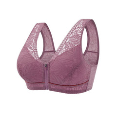 Cotton Bra with Zipper for [1+1 FREE]