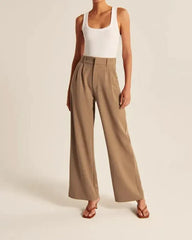 WOMEN'S EFFORTLESS TAILORED WIDE LEG PANTS