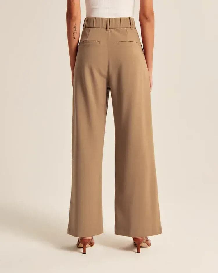 WOMEN'S EFFORTLESS TAILORED WIDE LEG PANTS