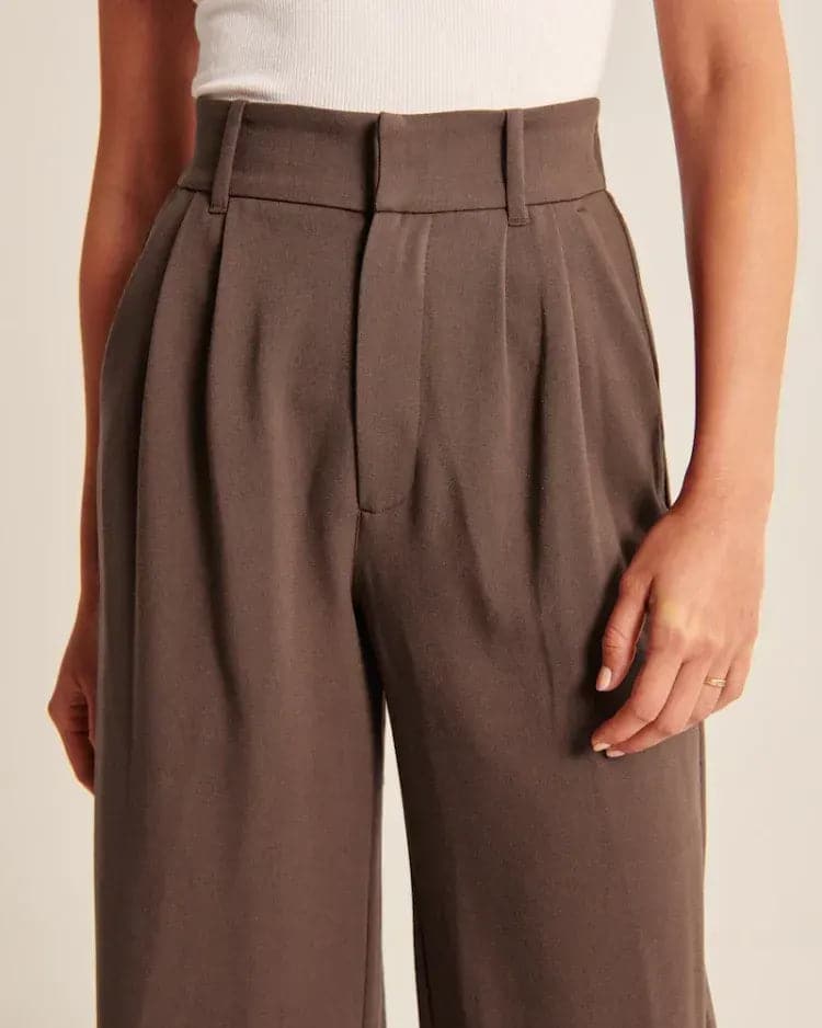 WOMEN'S EFFORTLESS TAILORED WIDE LEG PANTS