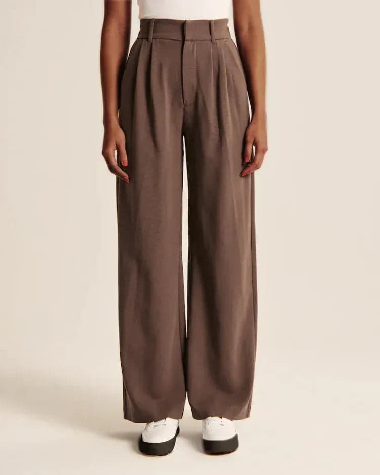 WOMEN'S EFFORTLESS TAILORED WIDE LEG PANTS