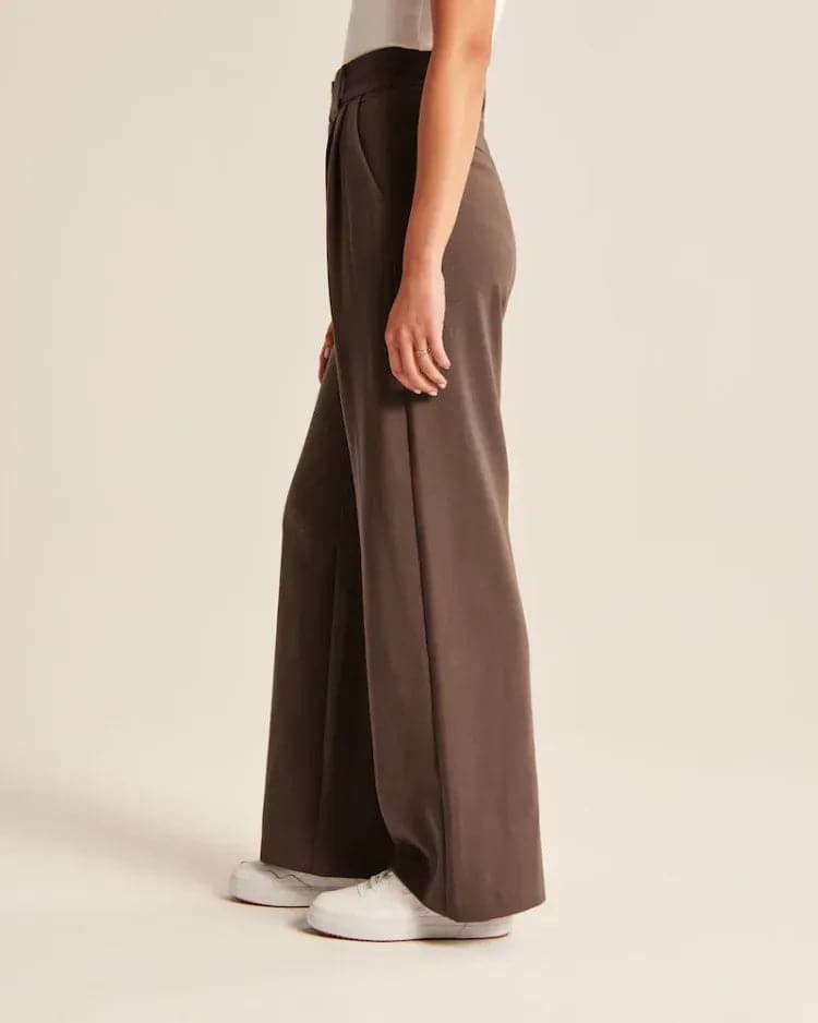 WOMEN'S EFFORTLESS TAILORED WIDE LEG PANTS