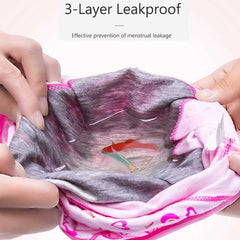 5PCS NEW NATERIALSET HIGH WAIST LEAK PROOF PANTIES