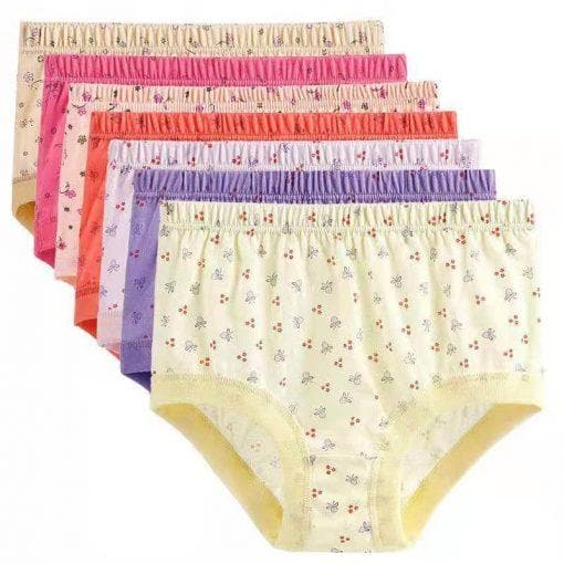 8 PCS Oversize 100 Cotton High Waist Older Plus Comfortable Panties