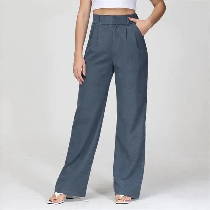 WOMEN'S EFFORTLESS TAILORED WIDE LEG PANTS