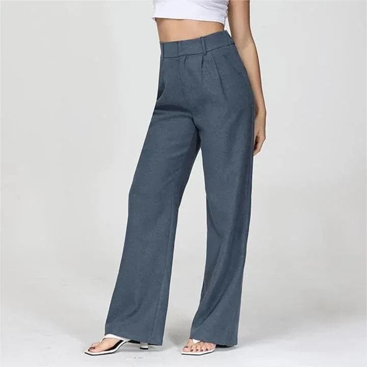 WOMEN'S EFFORTLESS TAILORED WIDE LEG PANTS