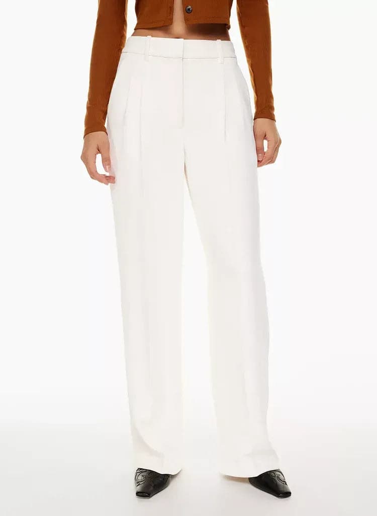 WOMEN'S EFFORTLESS TAILORED WIDE LEG PANTS