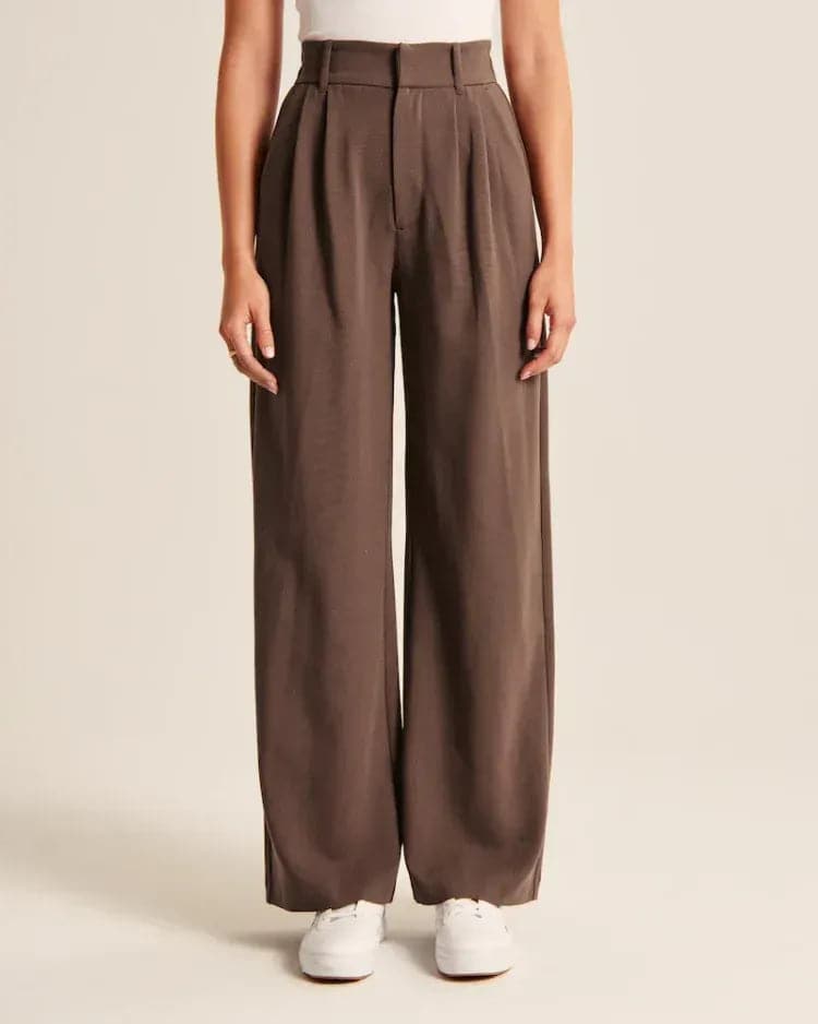 WOMEN'S EFFORTLESS TAILORED WIDE LEG PANTS