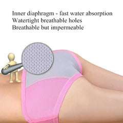 5Pcs/New NaterialSet High Waist Leak Proof Panties L-8XL