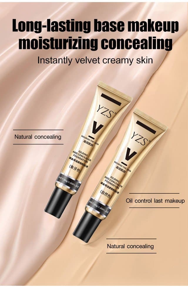 YZS Glitter Moisturizing Concealer Liquid Foundation