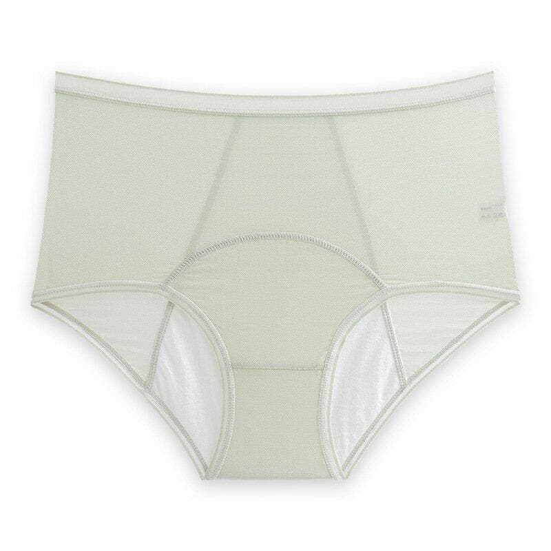 High Waist Leak Proof Ice Silk Panties Plus Size L 5XL