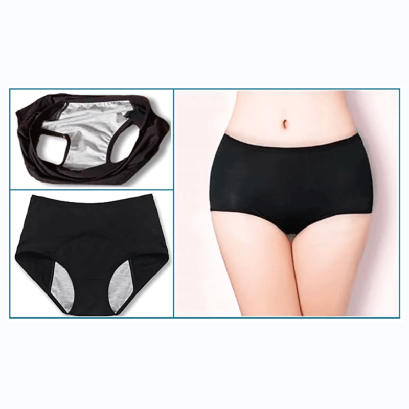 5Pcs/New NaterialSet High Waist Leak Proof Panties L-8XL