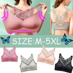 2021 Butterfly Embroidery Wirefree Bra